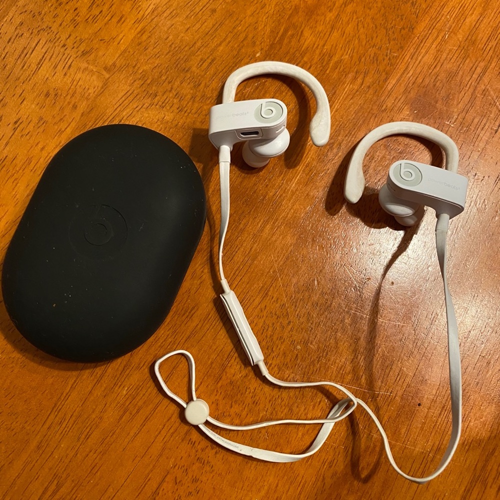 White Beats Headphones
